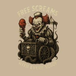 Pennywise Free Screams T-Shirt //Halloween Design