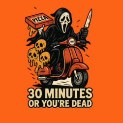 Scream Pizza delivery T-Shirt //Halloween Design